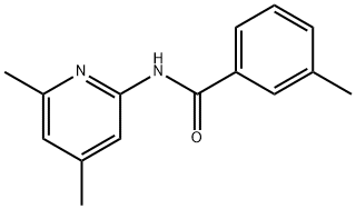 N-(4,6-DIMETHYL-2-PYRIDINYL)-3-METHYL-BENZAMIDE Struktur