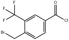 4-(Bromomethyl)-3-(trifluoromethyl)-Benzoylchloride Struktur