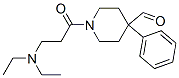 1-(3-diethylaminopropanoyl)-4-phenyl-piperidine-4-carbaldehyde Struktur