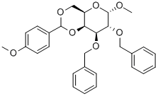 Methyl-4,6-di-O-(4-methoxybenzylidene)-2,3-di-O-benzyl-α-D-galactopyranoside Struktur