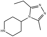 4-(3-Ethyl-5-methyl-[1,2,4]triazol-4-yl)-piperidine Struktur