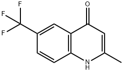 2-METHYL-6-TRIFLUOROMETHYL-4-QUINOLINOL Struktur