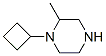 Piperazine,  1-cyclobutyl-2-methyl- Struktur