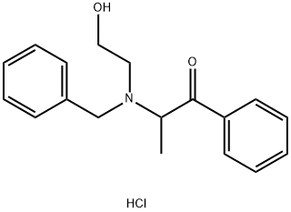 2-[Benzyl(2-hydroxyethyl)aMino]propiophenone Hydrochloride Struktur