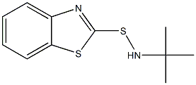 N-tert-Butyl-2-benzothiazolesulfenamide  Struktur