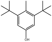 3,5-di-tert-butyl-4-hydroxytoluene Struktur