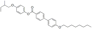 4'-(Octyloxy)biphenyl-4-carboxylic acid 4-(2-methylbutoxy)phenyl ester Struktur