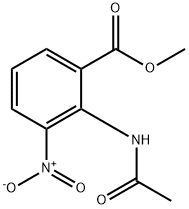 METHYL 2-(ACETYLAMINO)-3-NITROBENZOATE Struktur