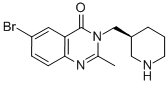 6-BROMO-2-METHYL-3-[(3S)-3-PIPERIDINYLMETHYL]-4(3H)-QUINAZOLINONE Struktur