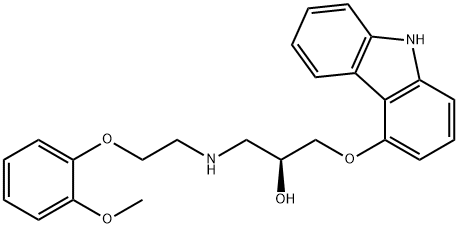 (S)-(-)-卡維地洛, 95094-00-1, 結(jié)構(gòu)式