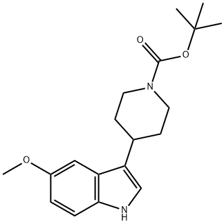 tert-Butyl 4-(5-methoxy-1H-indol-3-yl)-1-piperidinecarboxylate Struktur