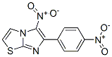 5-nitro-6-(4-nitrophenyl)imidazo(2,1-b)thiazole Struktur