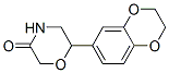 3-Morpholinone,  6-(2,3-dihydro-1,4-benzodioxin-6-yl)- Struktur