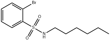 N-Hexyl 2-bromobenzenesulfonamide Struktur