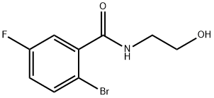 2-Bromo-5-fluoro-N-(2-hydroxyethyl)benzamide Struktur