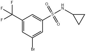 3-Bromo-N-cyclopropyl-5-(trifluoromethyl)benzenesulfonamide price.