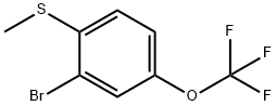 (2-Bromo-4-(trifluoromethoxy)phenyl)(methyl)sulfane Struktur