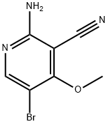 2-Amino-5-bromo-4-methoxy-3-pyridinecarbonitrile Struktur