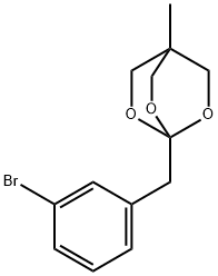 1-(3-Bromobenzyl)-4-methyl-2,6,7-trioxabicyclo[2.2.2]octane Struktur