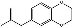 1,4-Benzodioxin,  2,3-dihydro-6-(2-methyl-2-propen-1-yl)- Struktur