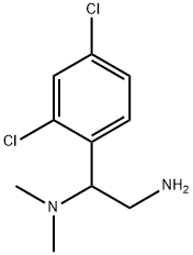 N-[2-amino-1-(2,4-dichlorophenyl)ethyl]-N,N-dimethylamine Struktur