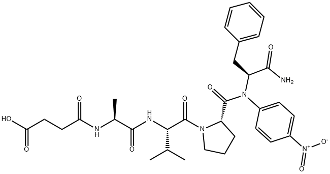 SUC-ALA-VAL-PRO-PHE-PNA Struktur