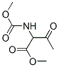 Butanoic  acid,  2-[(methoxycarbonyl)amino]-3-oxo-,  methyl  ester Struktur