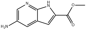 METHYL 5-AMINO-1H-PYRROLO[2,3-B]PYRIDINE-2-CARBOXYLATE Struktur