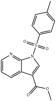 METHYL 1-TOSYL-1H-PYRROLO[2,3-B]PYRIDINE-3-CARBOXYLATE Struktur