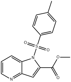 METHYL 1-TOSYL-1H-PYRROLO[3,2-B]PYRIDINE-2-CARBOXYLATE Struktur