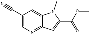 METHYL 6-CYANO-1-METHYL-1H-PYRROLO[3,2-B]PYRIDINE-2-CARBOXYLATE Struktur