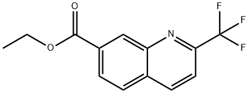 ETHYL 2-(TRIFLUOROMETHYL)-QUINOLINE-7-CARBOXYLATE Struktur