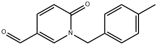 1-(4-methylbenzyl)-6-oxo-1,6-dihydro-3-pyridinecarbaldehyde Struktur