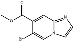 METHYL 6-BROMOIMIDAZO[1,2-A]PYRIDINE-7-CARBOXYLATE Struktur