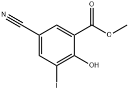 METHYL 5-CYANO-2-HYDROXY-3-IODOBENZOATE Struktur