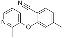 4-METHYL-2-[(2-METHYLPYRIDIN-3-YL)OXY]BENZONITRILE Struktur