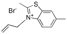 2,6-Dimethyl-3-(2-propenyl)benzothiazolium bromide Struktur