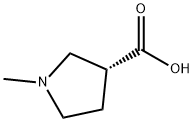 3-Pyrrolidinecarboxylic acid, 1-methyl-, (3R)- Struktur