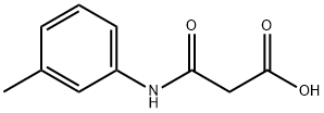 3-[(3-METHYLPHENYL)AMINO]-3-OXOPROPANOIC ACID Struktur