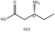 (R)-3-aMinopentanoic acid hydrochloride Struktur