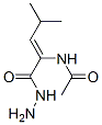 2-Pentenoic  acid,  2-(acetylamino)-4-methyl-,  hydrazide Struktur