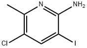 2-AMINO-3-IODO-5-CHLORO-6-METHYLPYRIDINE Struktur