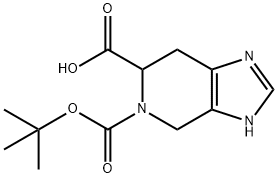 5-BOC -4,5,6,7-TETRAHYDRO-3H-IMIDAZO[4,5-C]PYRIDINE-6-CARBOXYLIC ACID Struktur