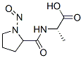 N-[(1-Nitroso-2-pyrrolidinyl)carbonyl]alanine Struktur