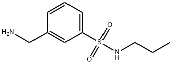 3-(aminomethyl)-N-propylbenzenesulfonamide Struktur