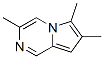 Pyrrolo[1,2-a]pyrazine,  3,6,7-trimethyl- Struktur