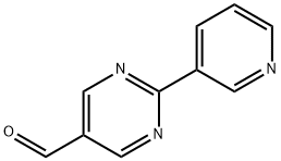 2-pyridin-3-ylpyrimidine-5-carbaldehyde Struktur