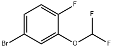 4-Bromo-2-difluoromethoxy-1-fluoro-benzene Struktur