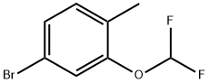 4-Bromo-2-difluoromethoxy-1-methyl-benzene Struktur