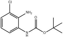 (2-AMINO-3-CHLORO-PHENYL)-CARBAMIC ACID TERT-BUTYL ESTER Structure